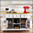 53-Inch Large Kitchen Island with Drop Leaf, Power Outlet, and Ample Storage, Perfect for Efficient Kitchen Organization and Mobility-2138524463