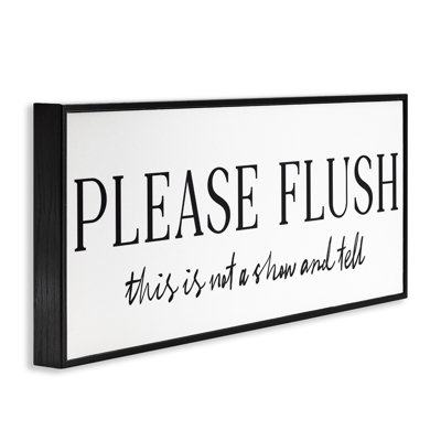 Not Show & Tell Bathroom Framed Giclee, design by Lettered and Lined