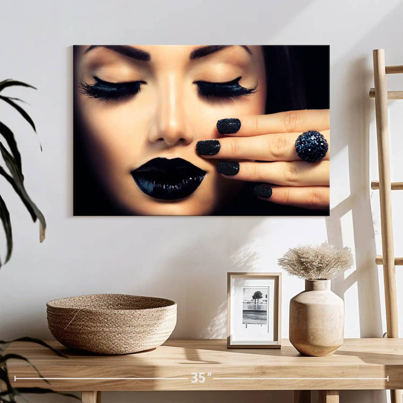 Shuttleworth Black Themed Makeup, 26" H x 39" W