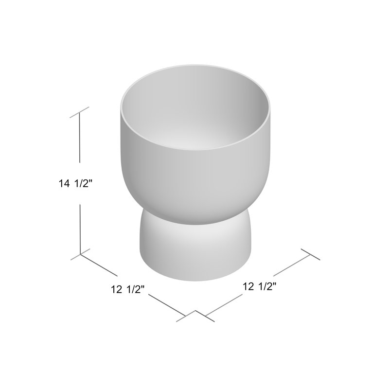 Ashton Glass Table Vase, 14.5'' H x 12.5'' W x 12.5'' D