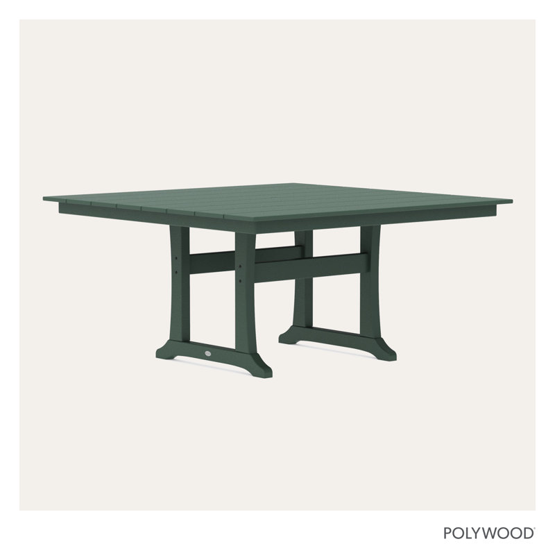 Nautical Trestle 59" Dining Table, Green