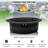 Kingsview Smokeless Fire Ring 36" - Carbon Steel Outdoor Fire Ring With Heat Resistant Coating - The Perfect Smokeless Fire Pit Insert For Diy Bonfires, Family Gatherings, And Outdoor Camping