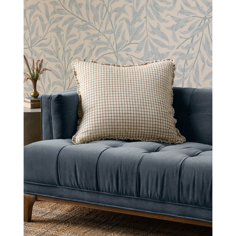 Coussin Dinah, Ivoire / terre, H 22 po x l 22 po