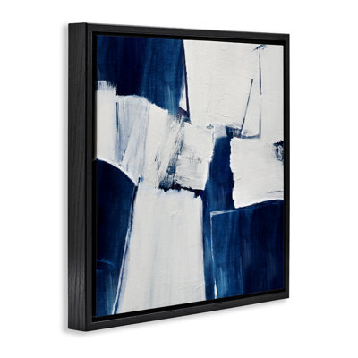 Bleu brossé abstrait brossé