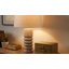 Lampe de table sculptée avec base cannelée pour salon et bureau - Petite lampe d'appoint moderne pour chambre à coucher - 61 cm, ivoire et beige