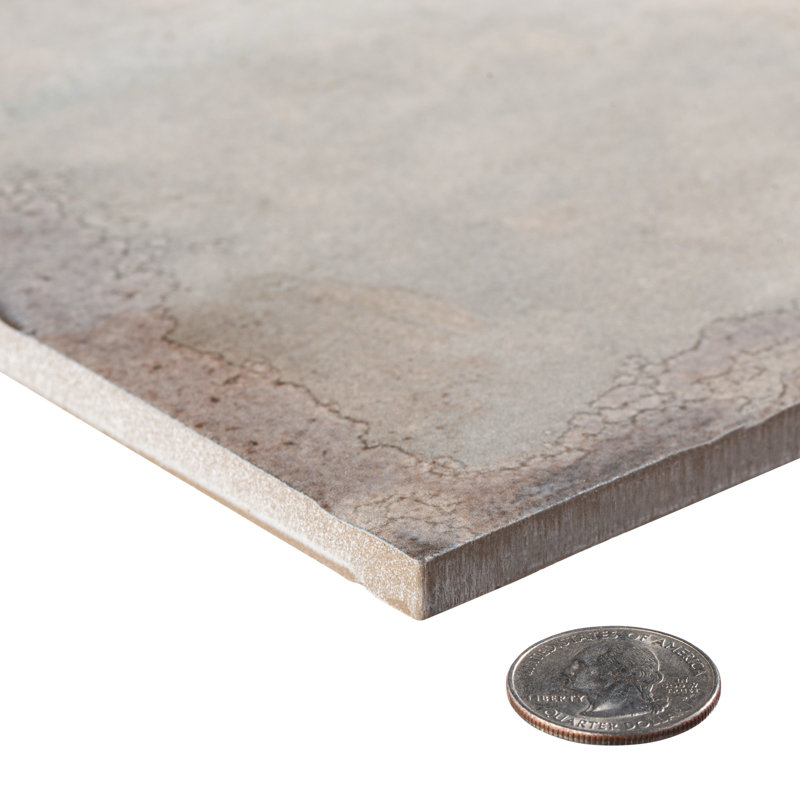 Poise 8-in. Zellige Look Glazed Porcelain Wall & Floor Tile, Mild