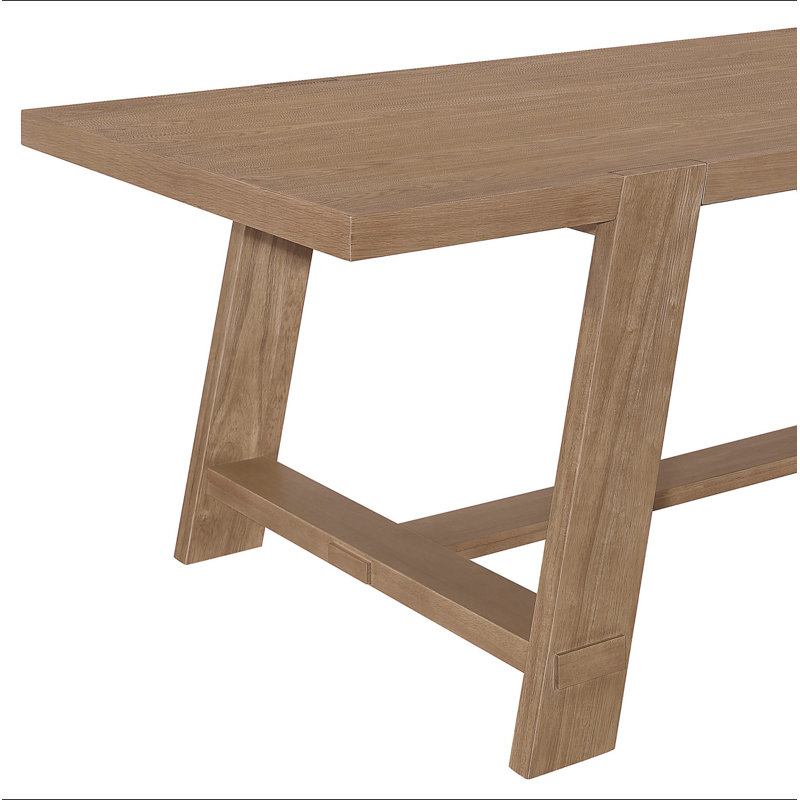 Gavilon Brown Rectangular Trestle Base Dining Table