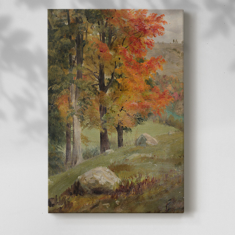 Paysage rétro CCXLVIII - Cavas enveloppés de galerie, H 18 po x l 12 po