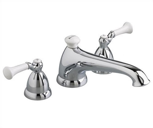 Standard 2 Handle Deck Tub Only Faucet, Polished Chrome