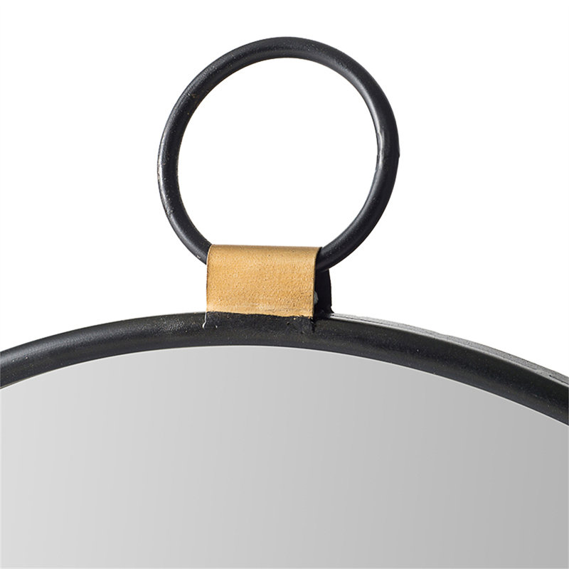 Miroir mural 24 po x 27 po avec cadre noir