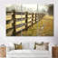 «Brown and Green Farm Landscape Rustic Fence», ensemble d'art mural de ferme-107195136-107195138