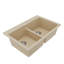 Ensemble d'évier de cuisine encastré à double cuve 50/50 Karran Quartz 33 "X 22"-54821665