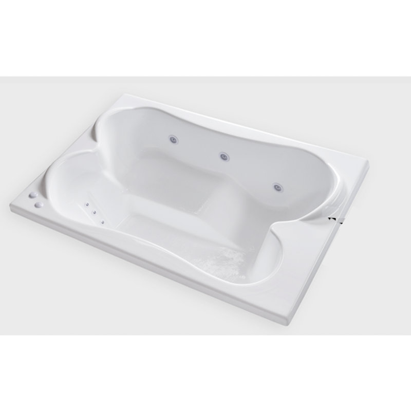 Baignoire de tourbillon à chute 72" x 48"