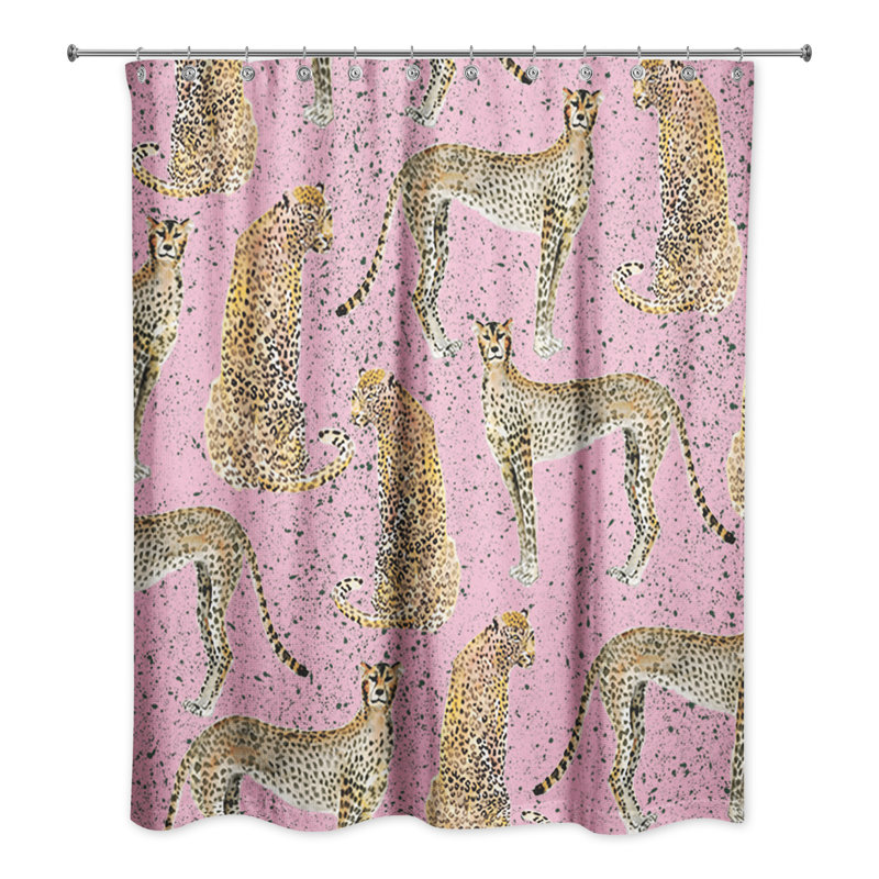 Rideau de douche Rhunette, Rose