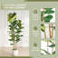 Figuier en figuier en pot - plante de plancher artificielle d'intérieur de 5,5 pi avec feuilles vertes réalistes pour le bureau du salon