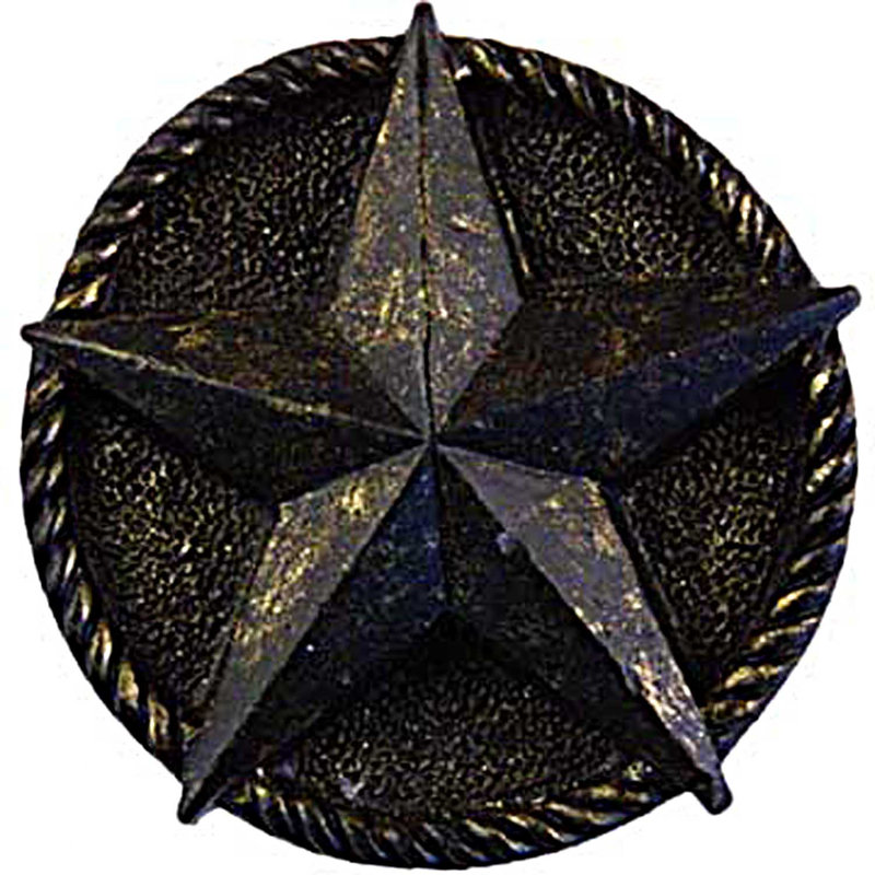 Poignée ronde surdimensionnée de 1 3/4 po de diamètre de style West Southwestern, Bronze noir