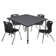 Kee Square Breakroom Table and 12" Chair Set