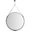 Leather Round Wall Mirror-109789599