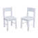 Pastels Collection Kids White Wooden Table and Chairs Set