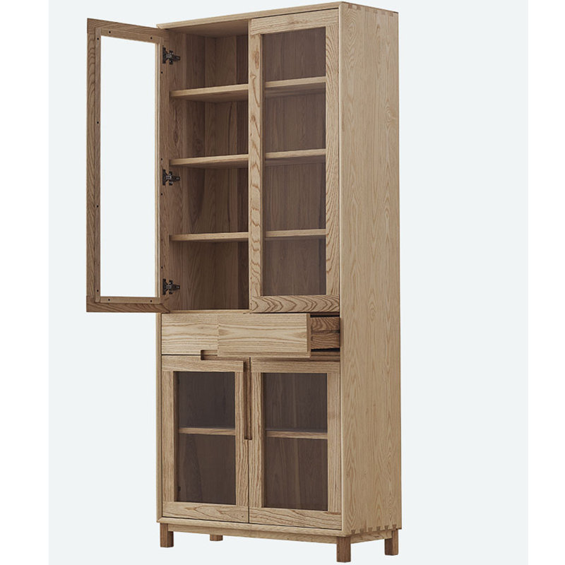 Bibliothèque à rangement fermé de style italien, Burlywood