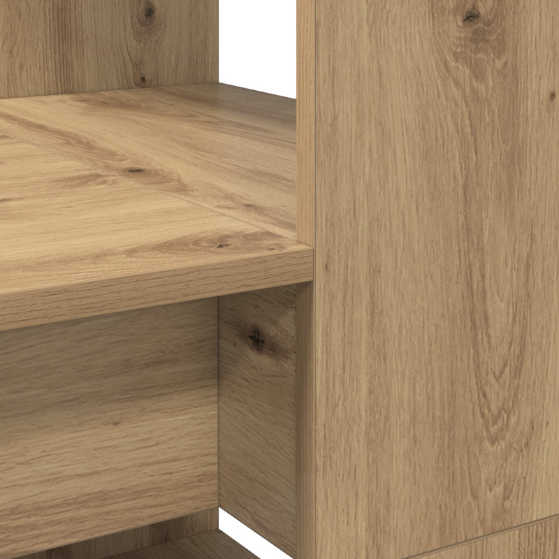 Desk Engineered Wood Medium Desk, Artisan Oak