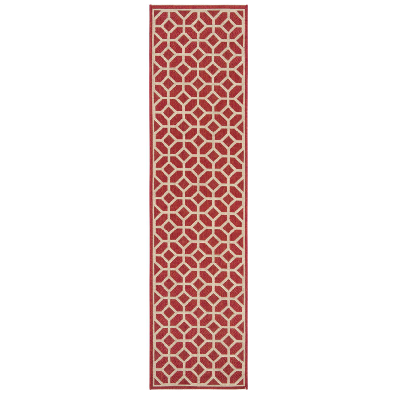 Tapis à motif géométrique Acushnet Performance, Tapis de couloir 2 pi 2 po x 8 pi
