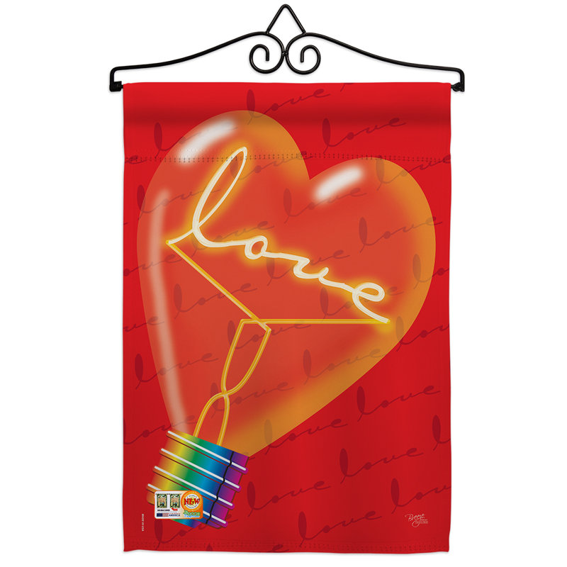 Luminaire décoratif à 2 faces en polyester 19 x 13 po ensemble de drapeaux