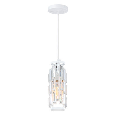 1-Light Crystal Kitchen Island Pendant Light