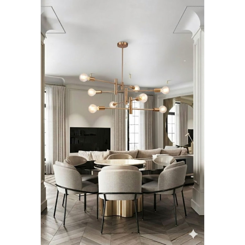 8 - Light Unique Geometric Chandelier