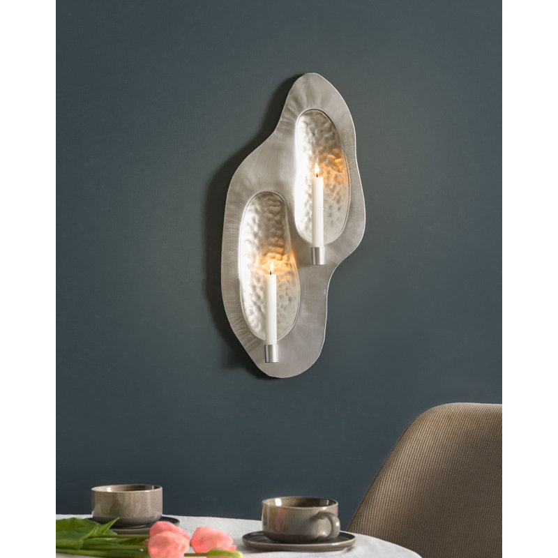 PENICHE 60Cm Metal Wall Sconce, Silver