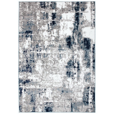 Willington Gray/Blue/White Area Rug