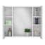 Armoire à pharmacie Artemisa, double porte, miroir, une tablette extérieure-130830935