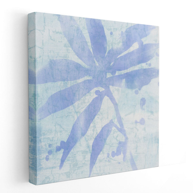Seafoam Palm I - reproduction d'art sur toile, H 12 po x l 12 po