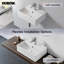 Belfry Bathroom Mandel 45mm L x 31mm W White Ceramic Rectangular Sink with Overflow