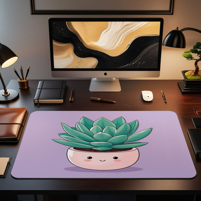 Polyester Desk Pad, 14.4x12.1