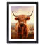 Highland Cow Digital - Single Picture Frame Print on Wood-240445910-240445905