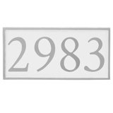 Serif 1-Line Wall Address Plaque