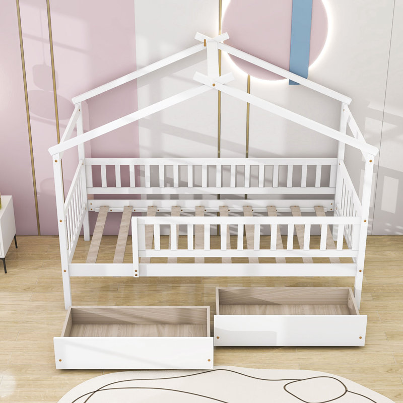 Veyaan Kids Daybed, White, Twin