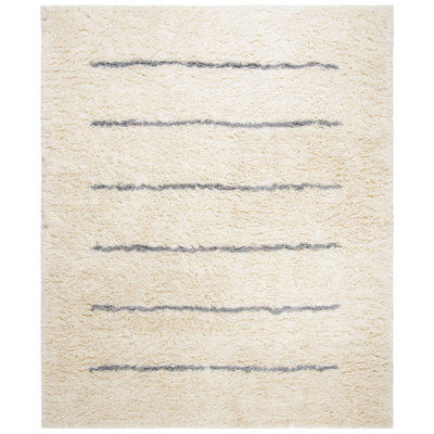 Mayer Handmade Wool Ivory/Gray Rug