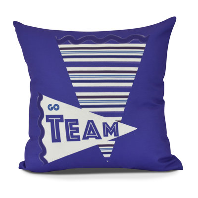 Goals, Gourds, And Gatherings Outdoor Reversible Throw Pillow