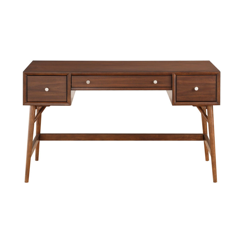 Hadwig Clean-Lined Solid Wood Writing Desk, 30" H x 51.25" W x 24" D