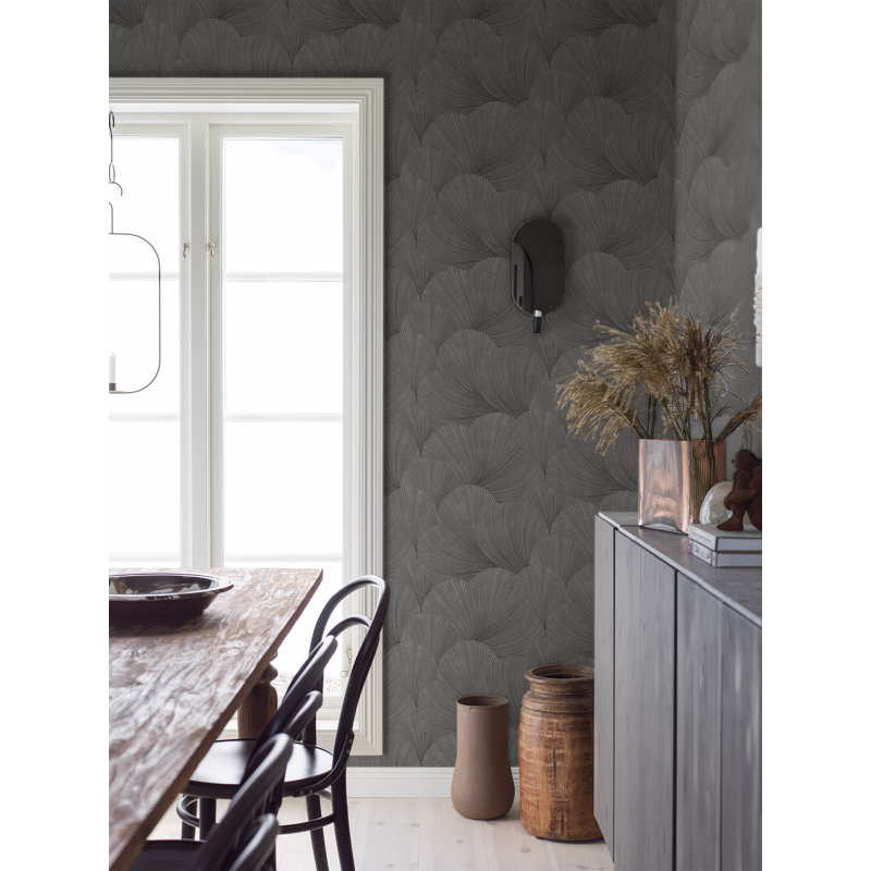 Boråstapeter Mirage Wallpaper, Charcoal
