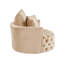 Chaise d'appoint Zunyas avec pivot, velours beige-2095348841