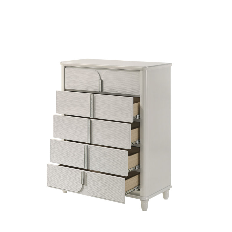 Commode blanc perle Laveda