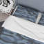 Ensemble de housse de couette en microfibre gris / bleu 2 pièces