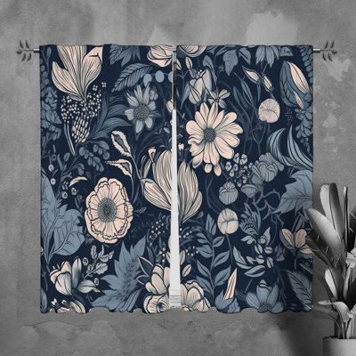 Paire de rideaux obscurcissant en polyester Lamisa