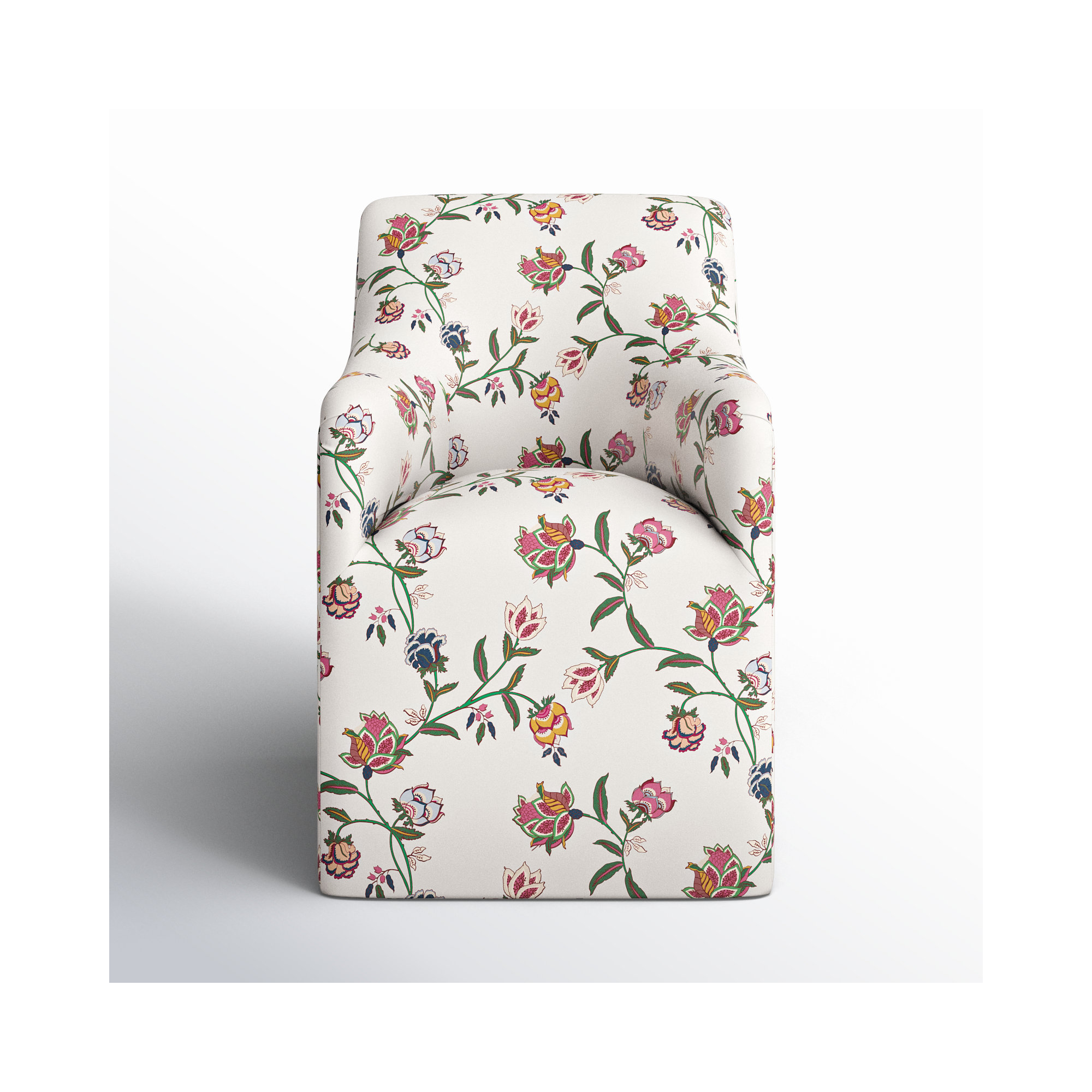 Howth Upholstered Arm Chair, Chintz Floral Multi Cotton