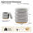 Rosa Modern  Storage 360°Swivel Round Ottoman with Solid Wood Base-1083428975