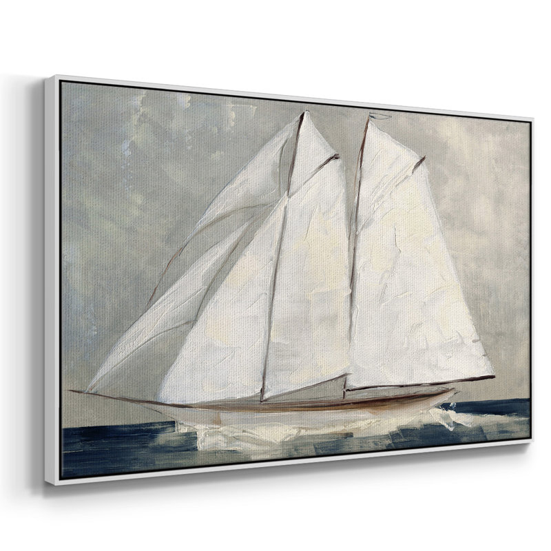 " Setting Sail ", White, 25" H x 37" W x 2" D