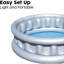 Vinyl Round Inflatable Pool 43cm H x 152cm W x 152cm L